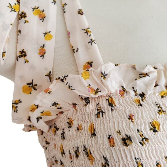 Free People Bella Smocked Slip Style Mini Dress Taylor Swift Size XS - Picture 7 of 12